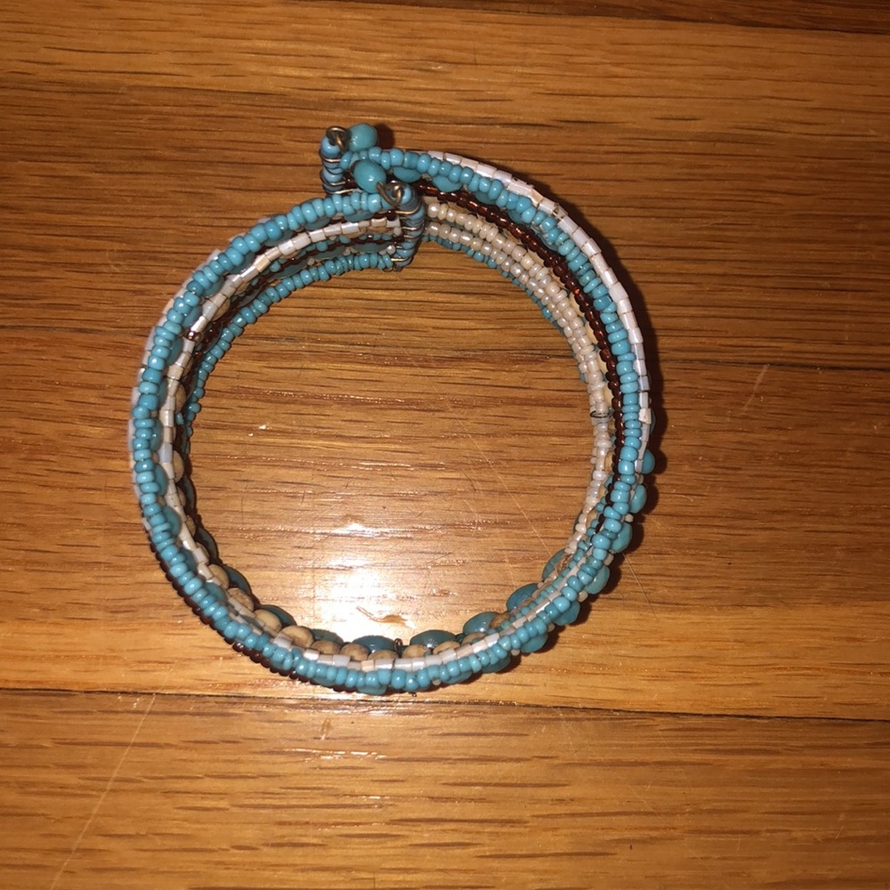 Turquoise Beaded Layered Bracelet - Picture 3 of 5
